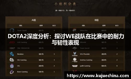 DOTA2深度分析：探讨WE战队在比赛中的耐力与韧性表现