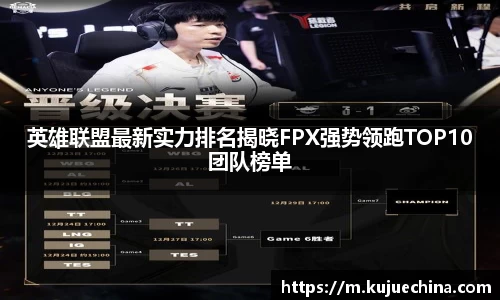英雄联盟最新实力排名揭晓FPX强势领跑TOP10团队榜单